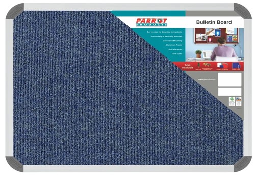 Bulletin Board Aluminium Frame with Ribbed Carpet Surface-image